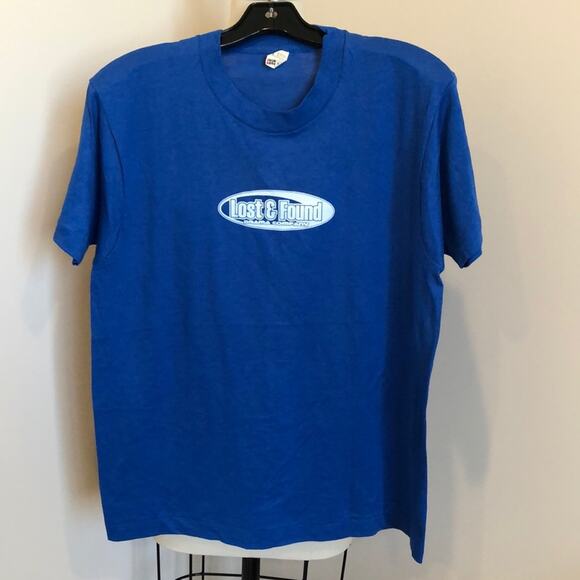 Lost & Found Drama Company VTG Screen Stars Blue Graphic T-shirt - Picture 2 of 7